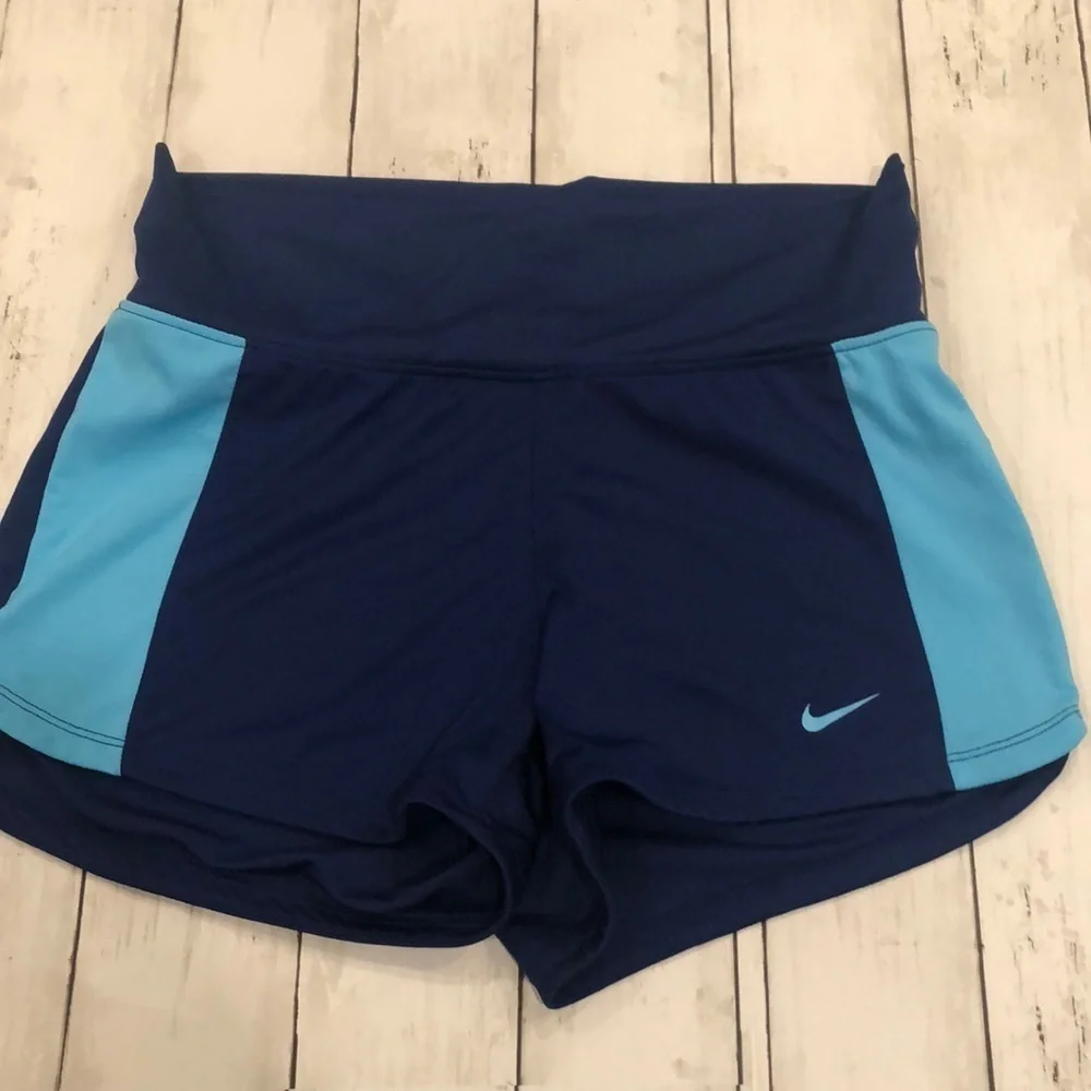 Nike Navy Blue Dri-Fit Workout Shorts